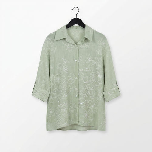 شومیز مدل گلی، طرح برجسته